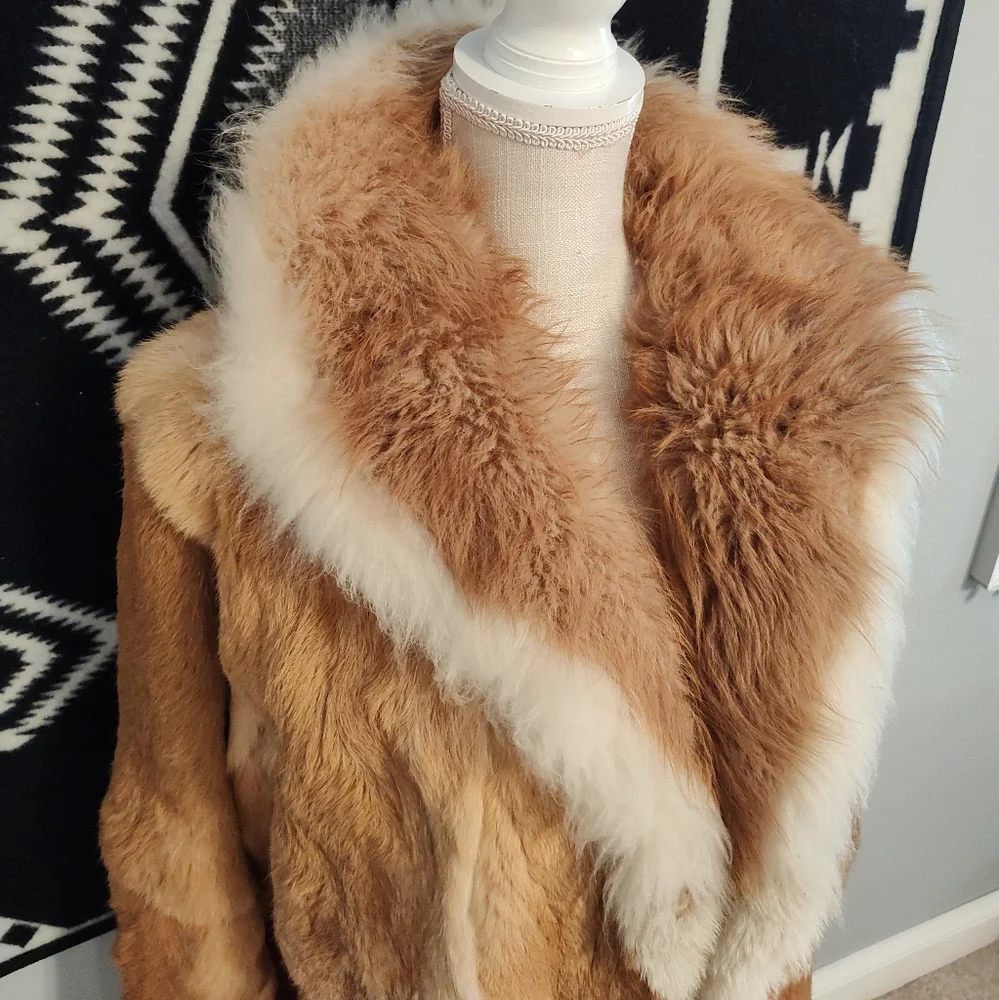 Vintage GUC Jacques St. Laurent Authentic Calf Length Fur Trench Overcoat, Small - Picture 6 of 15